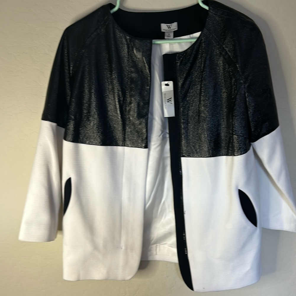 Worthington black and Whit Jacket